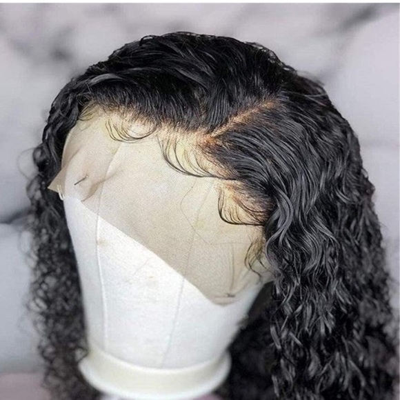 12” HUMAN HAIR Short Deep Curly Lace Front Wig NEW main image 5